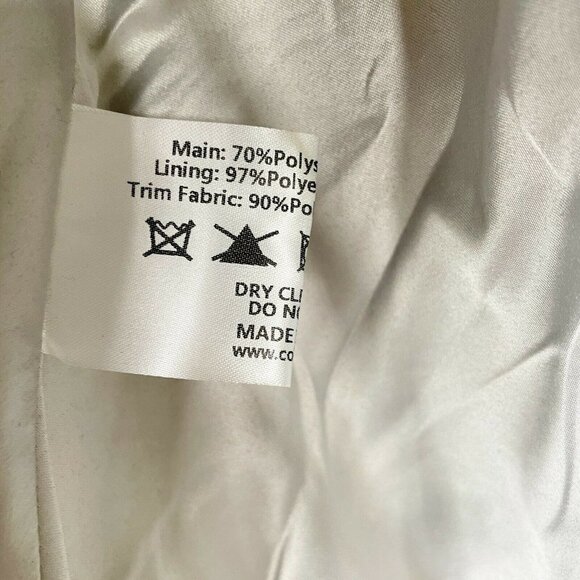 Collectif Capelet Size 4XL Women's Blue Wool Blend Embroidered Metallic Stars - Picture 7 of 9